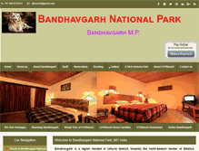 Tablet Screenshot of bandhavgarh-national-park-mp-india.com